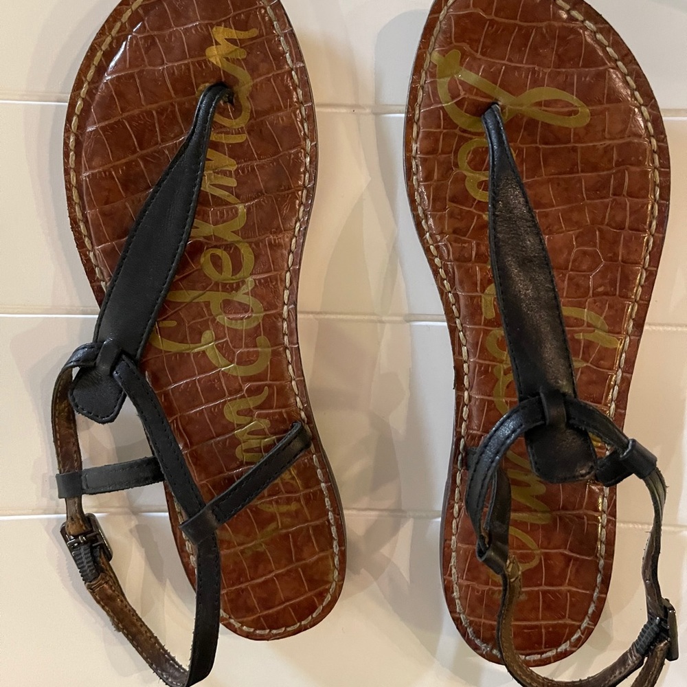 Sam Edelman Black Gigi sandals size 7!